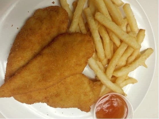 Chicken Fingers with Fries or Tater Tots