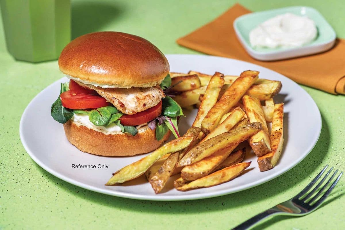 Chicken Burger Platter