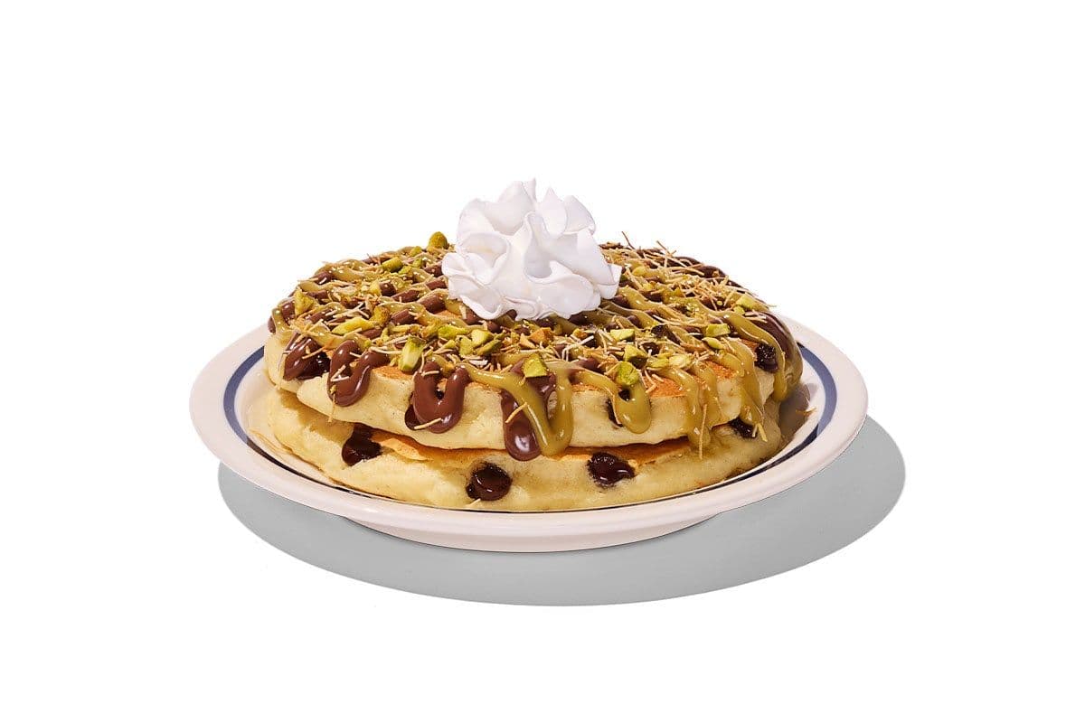 NEW Dubai Chocolate Pancakes - (Short Stack)