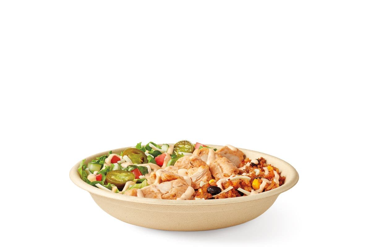 Bol-délice poulet habanero avec fromage - cuit lentement