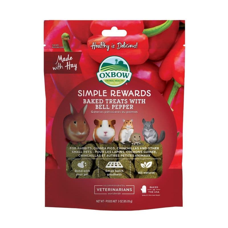 Oxbow Animal Health Simple Rewards Baked Treats with Bell Pepper 2 oz