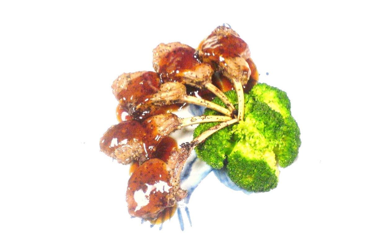77. Pan-Seared Lamb Rack 法式燒汁羊架