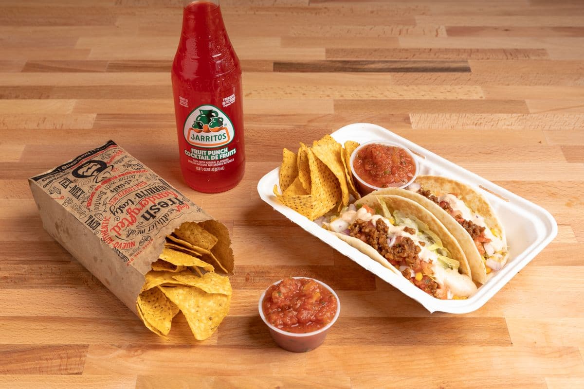 Veggie Ground Tacos Combo