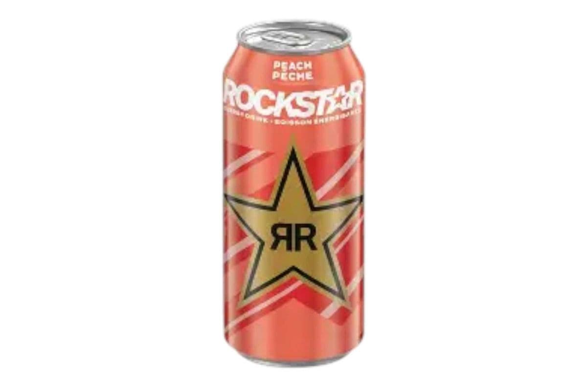 Rockstar Peach (473ml) (250 Cal)