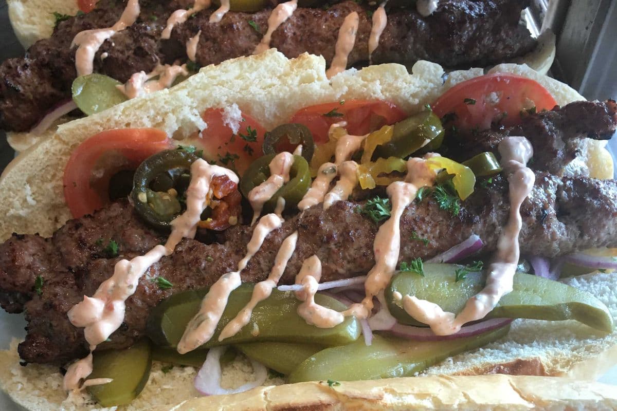 Koubideh Sandwich 2 Skewers