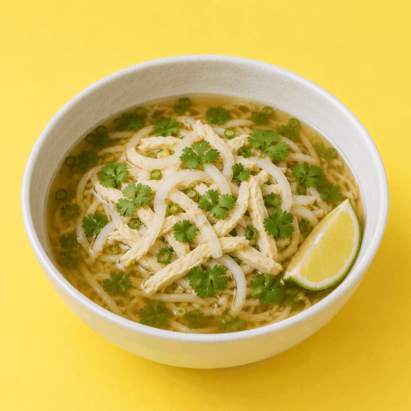 Soupe Pho Poulet poché / Poached Chicken Pho Soup