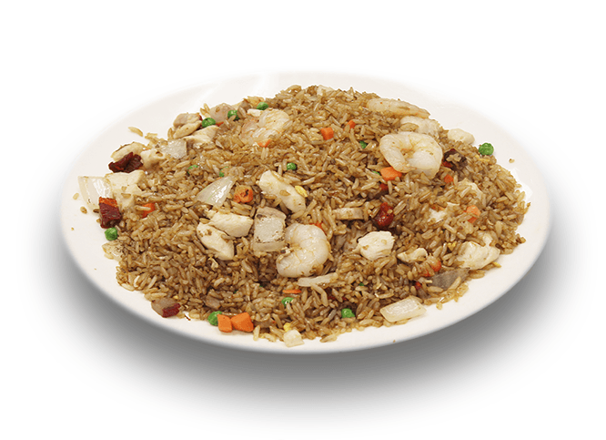 Pho Ying Special Fried Rice with Chicken, Shrimp, and BBQ Pork