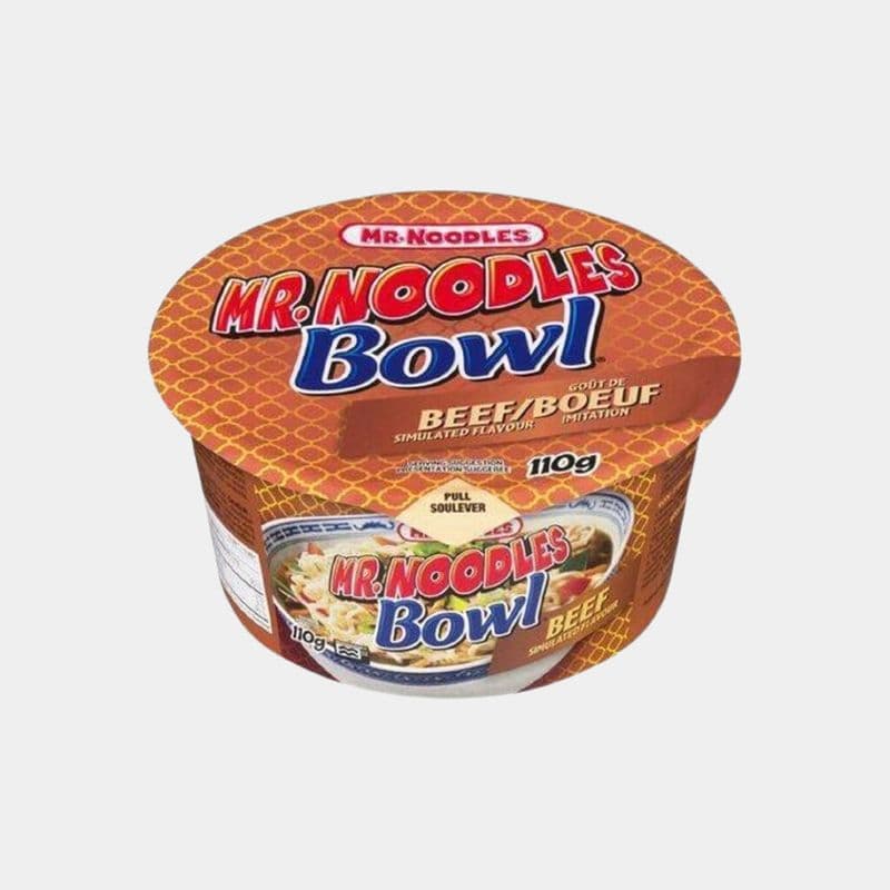 Mr. Noodles Beef Bowl Noodles