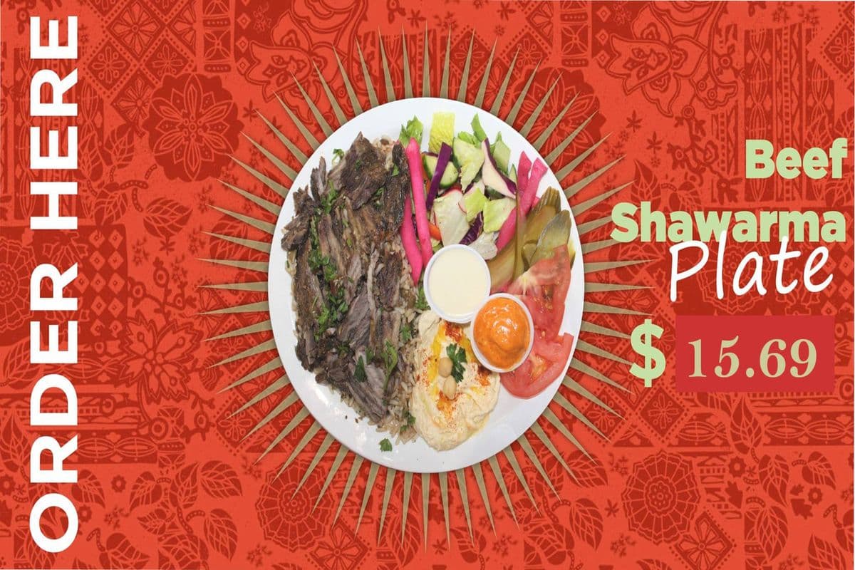 Beef Shawarma Platter
