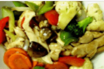 GF6. Stir Fried Chicken and Vegetables with Rice