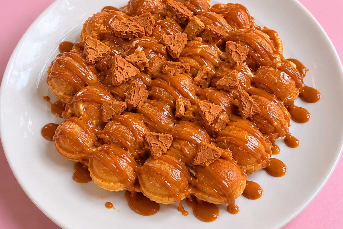 Biscoff waffle