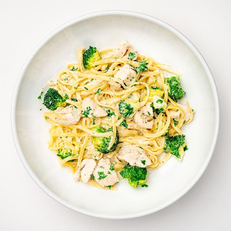 Linguini alfredo au poulet