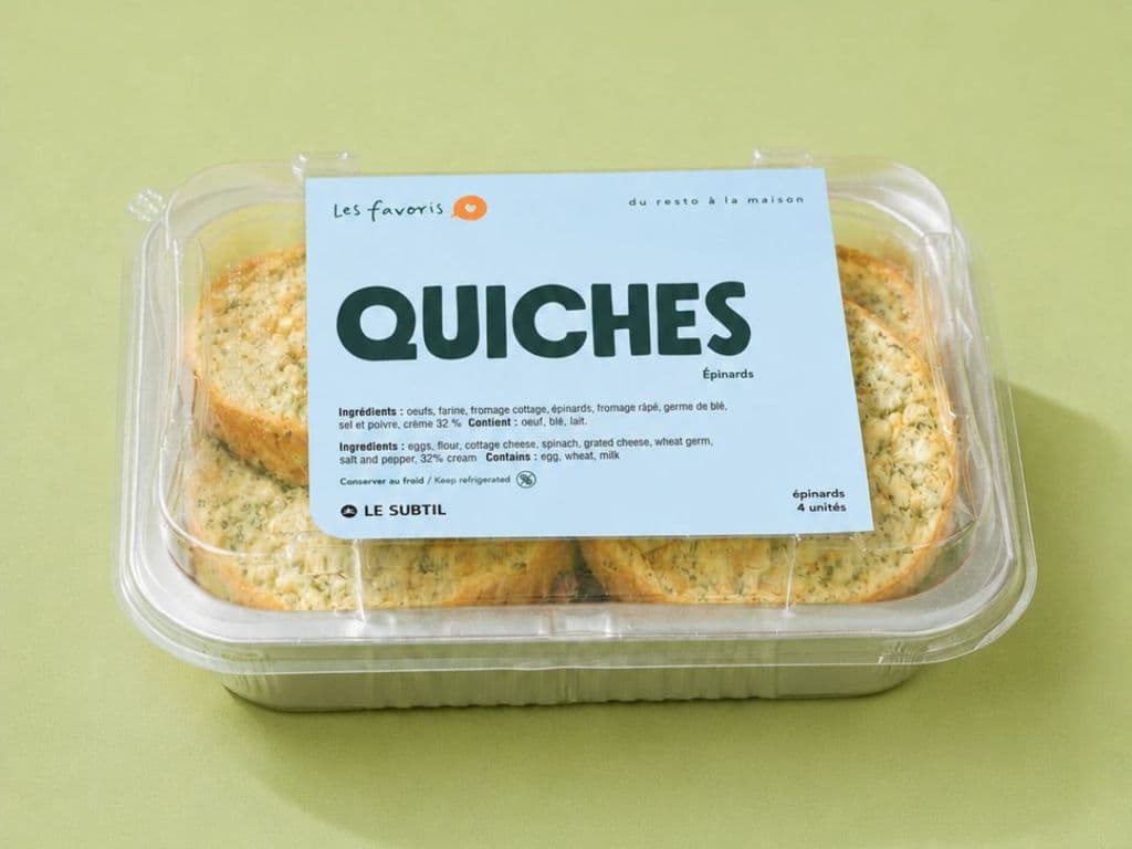 QUICHES AUX ÉPINARDS SUBTIL