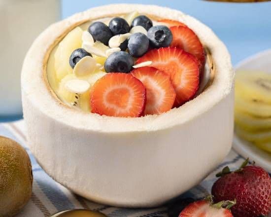 Assorted Fruits Coconut Pudding 水果什锦椰子冻