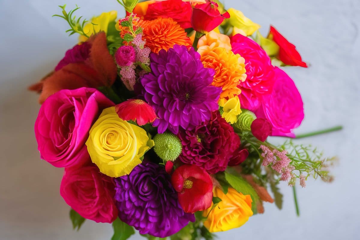 Basic Wrapped Flowers (Medium Bouquet)