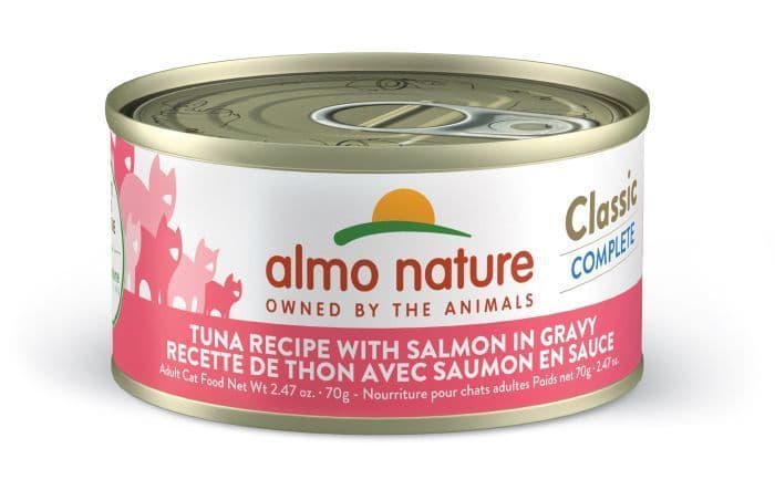 Almo Nature Classic Complete Cat Food - Tuna Recipe With Salmon In Gravy 70g