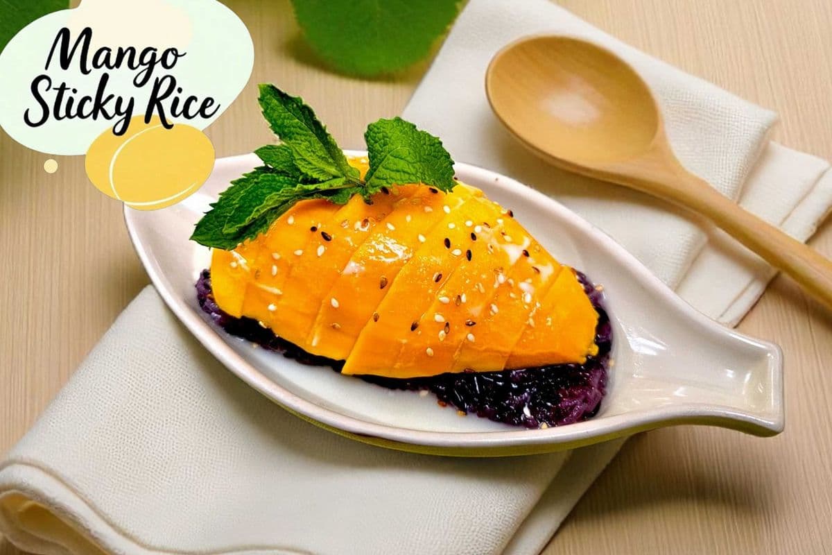 Sticky Rice with Fresh Mango and Coconut Milk