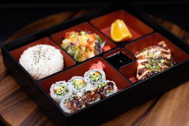 Salmon Teriyaki bento box