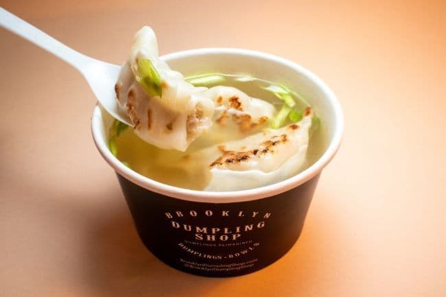 *Wagyu Beef Potstickers in Soup*