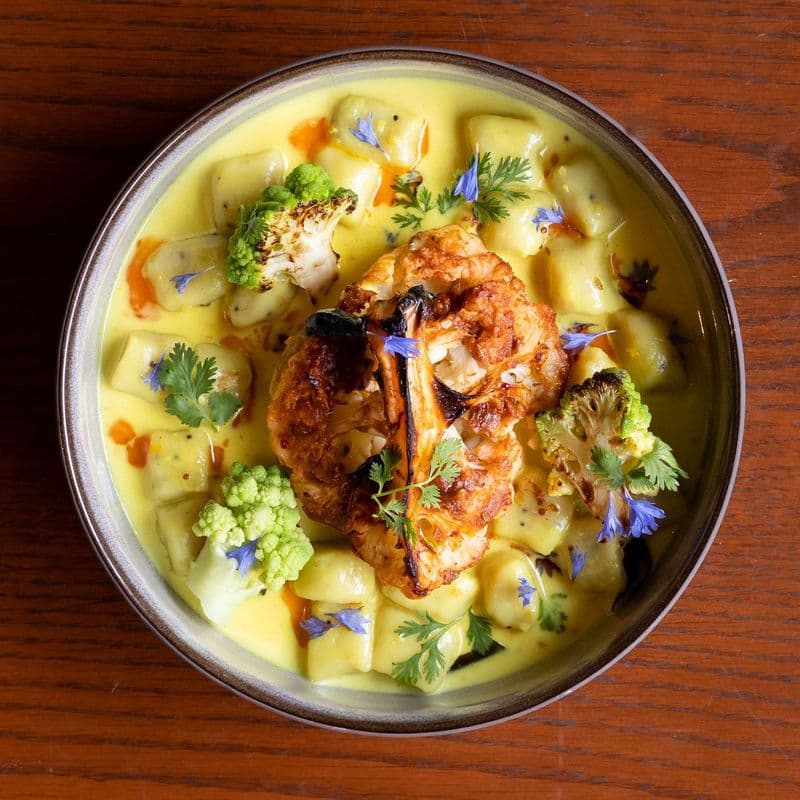 Aloo Gnocchi + Roasted Cauliflower Curry