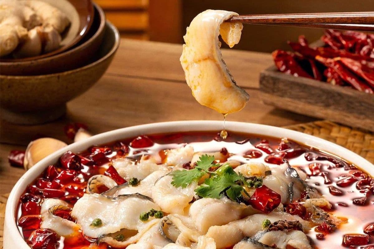 spicy boiled fish (a few spines)水煮鱼(微量刺)
