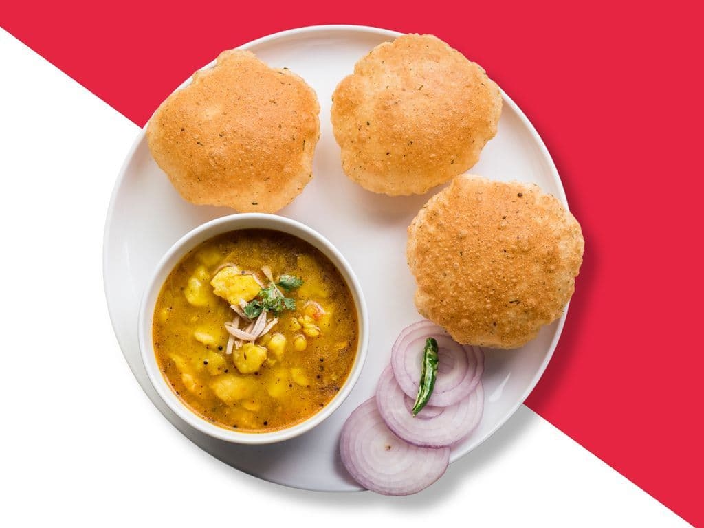 Puri Bhaji (3 Pcs Puri)