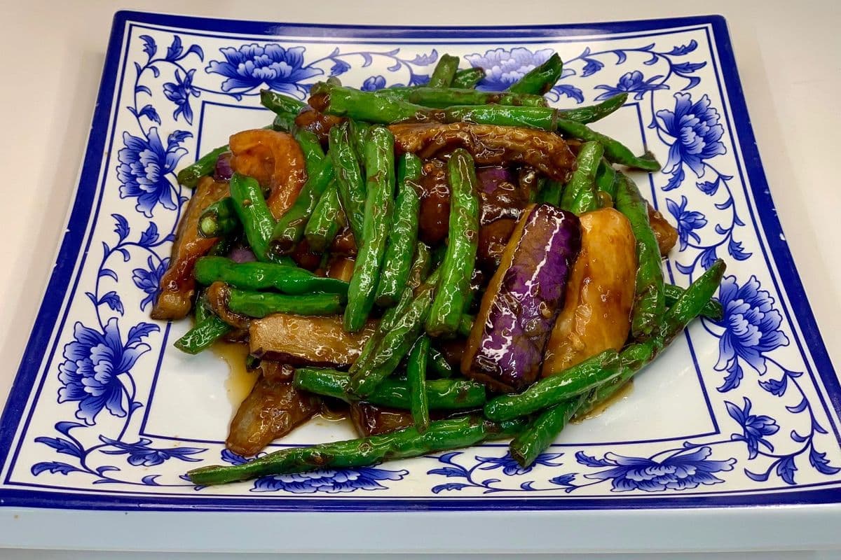 59. Fried Green Bean and Eggplant