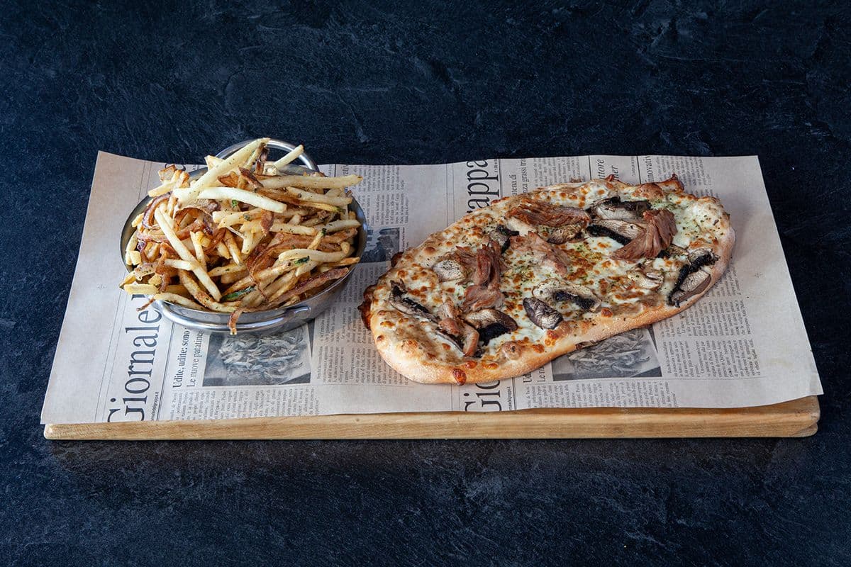 Duetto champignons, truffe et canard confit / Mushrooms, Truffle and Duck Confit Duetto