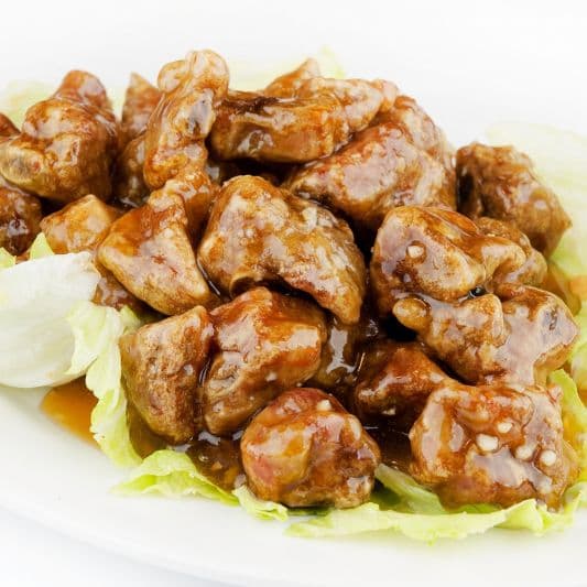 42. Spareribs with Black Bean Sauce on Rice