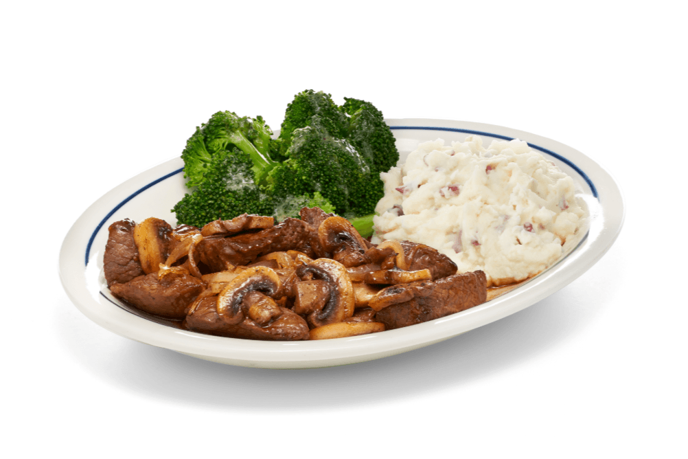 Garlic and Mushroom Steak Tips