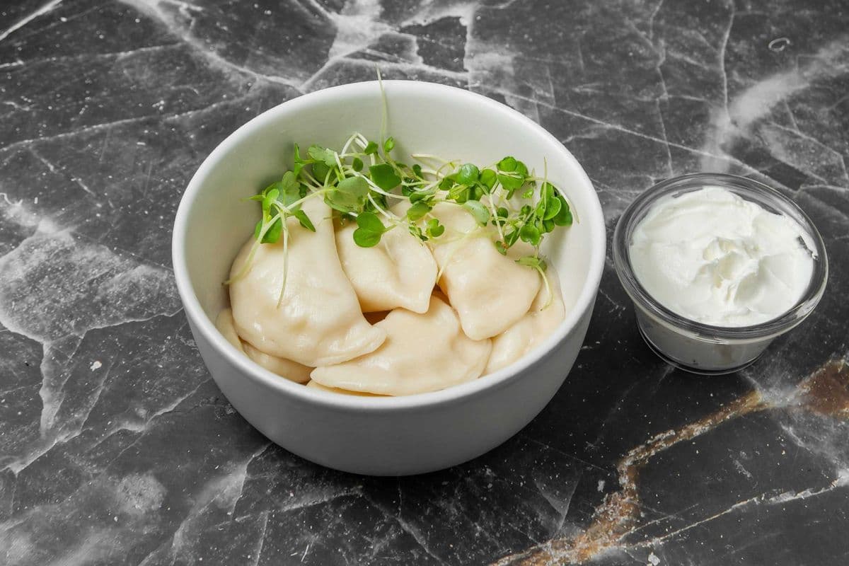 Potato and Cheese Pierogies Plate
