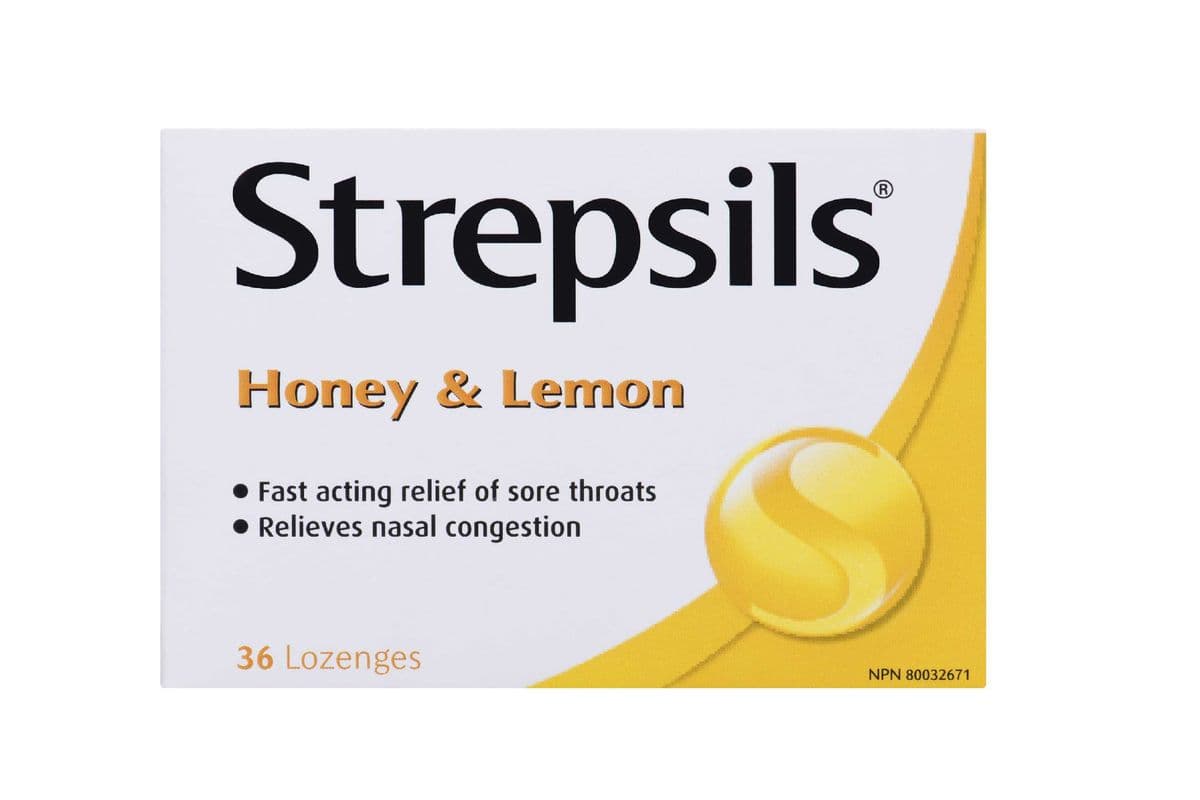 STREPSILS LOZENGES HONEY AND LEMON 36 PACK (36 LOZENGES)