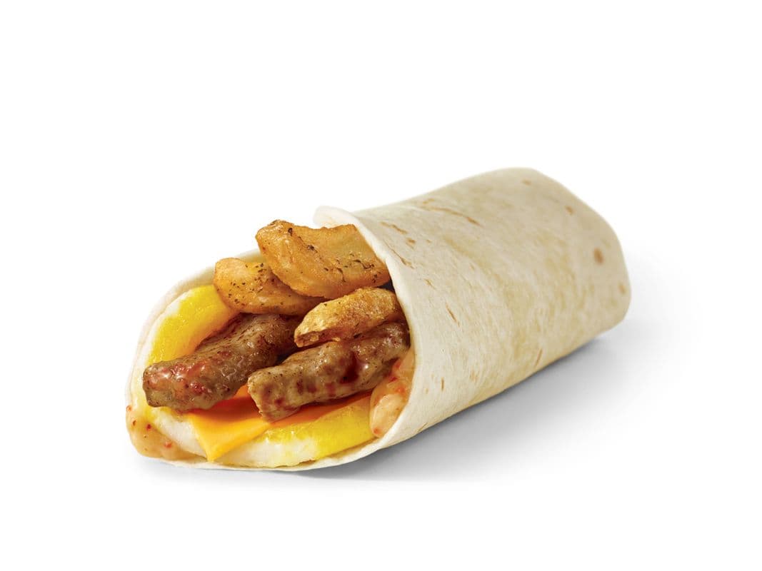 Sausage Breakfast Wrap (Cals: 620)