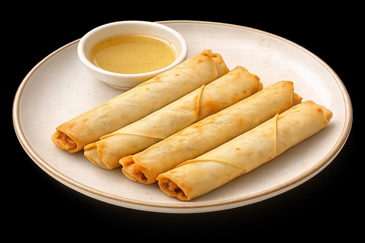 1. Deep-Fried Pork Spring Rolls (4 pcs)