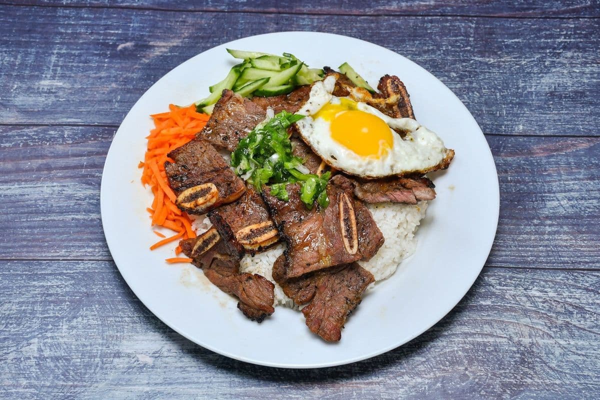 46B. BBQ Beef Ribs On Rice