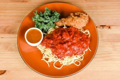 CS1 Spaghetti et Poulet (1 mc) / Spaghetti and Chicken (1 pc)