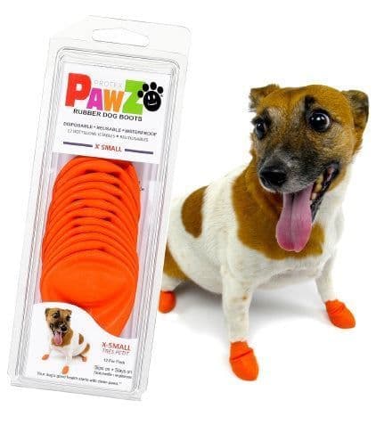 PAWZ Dog Boots - X Small Available in Orange & Black