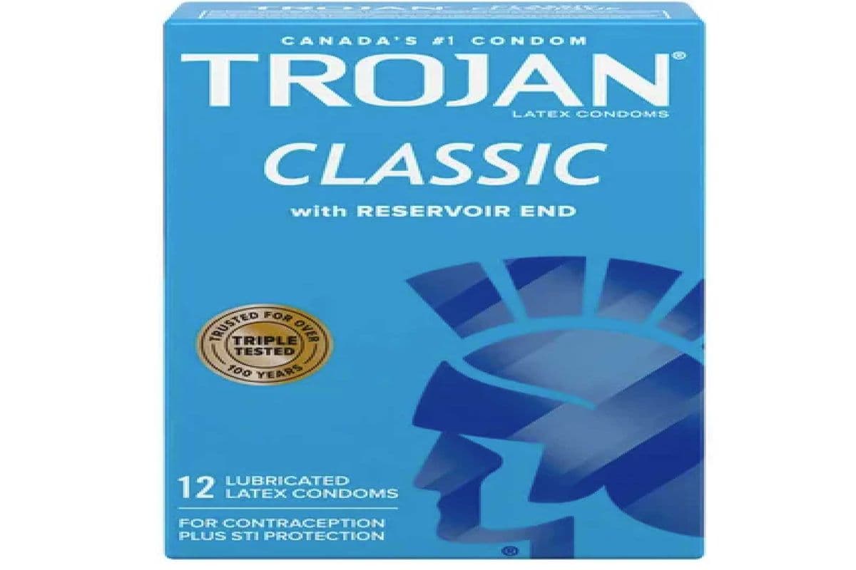 TROJAN LUBRICATED CLASSIC CONDOMS WITH RESERVOIR END 12 PACK (12 PACK)