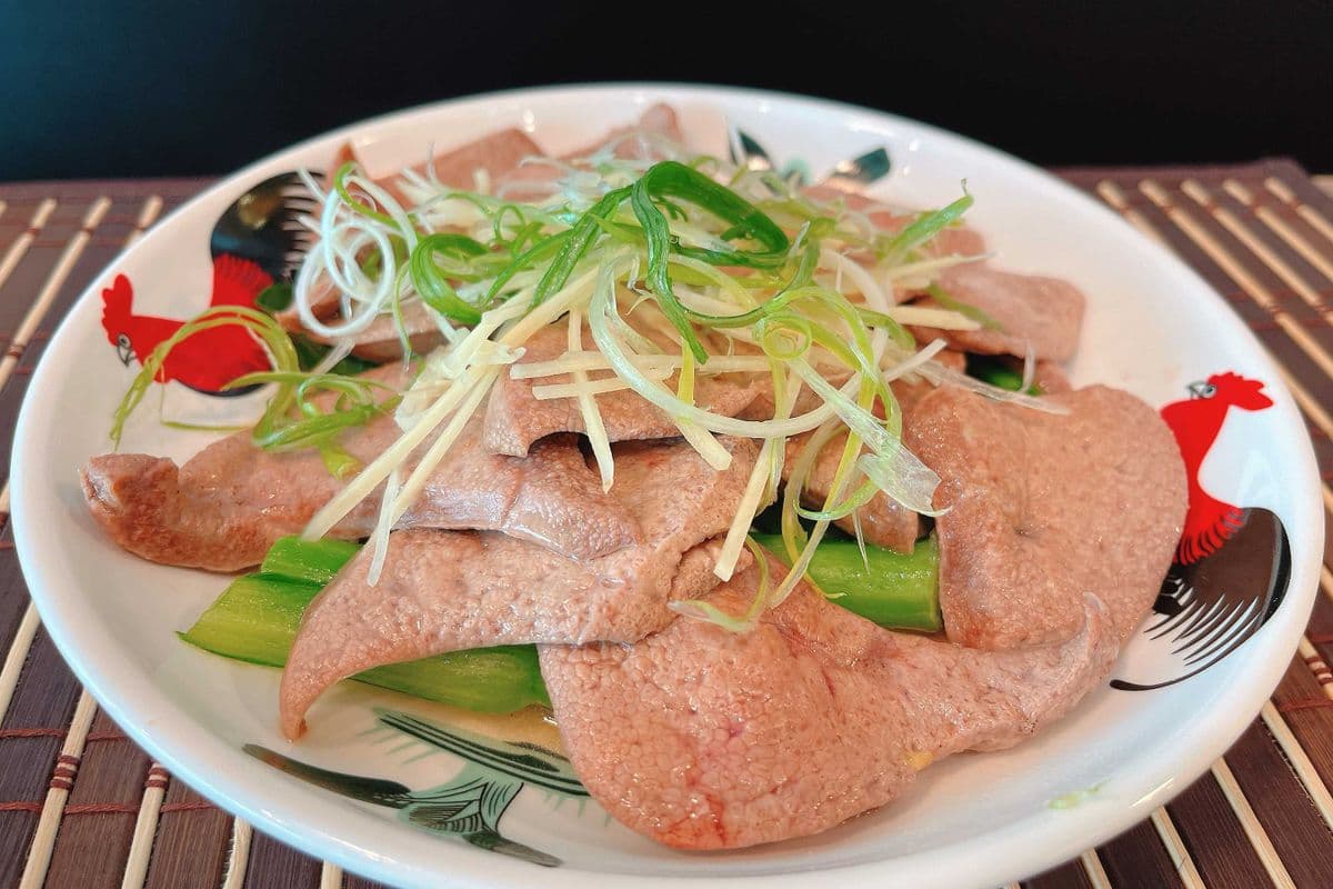 Boiled Pork Liver 白灼豬潤