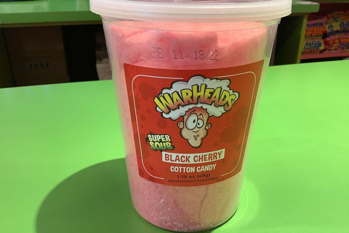 Warheads Cotton Candy- Black Cherry