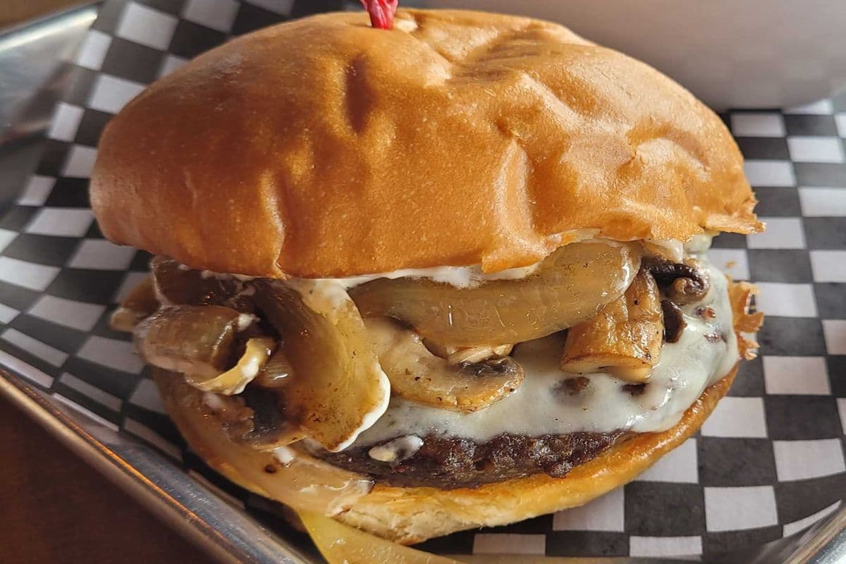 Mushroom Melt Burger