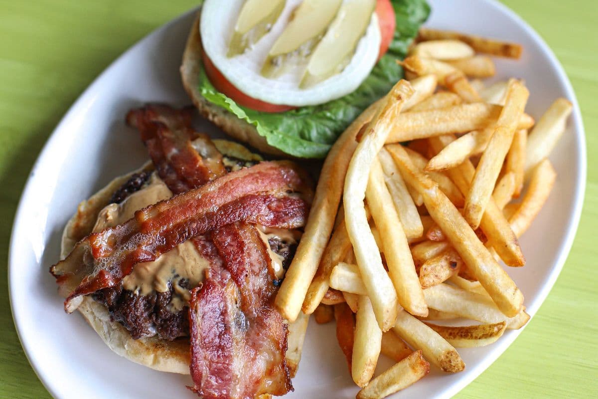 Peanut Butter and Bacon Burger