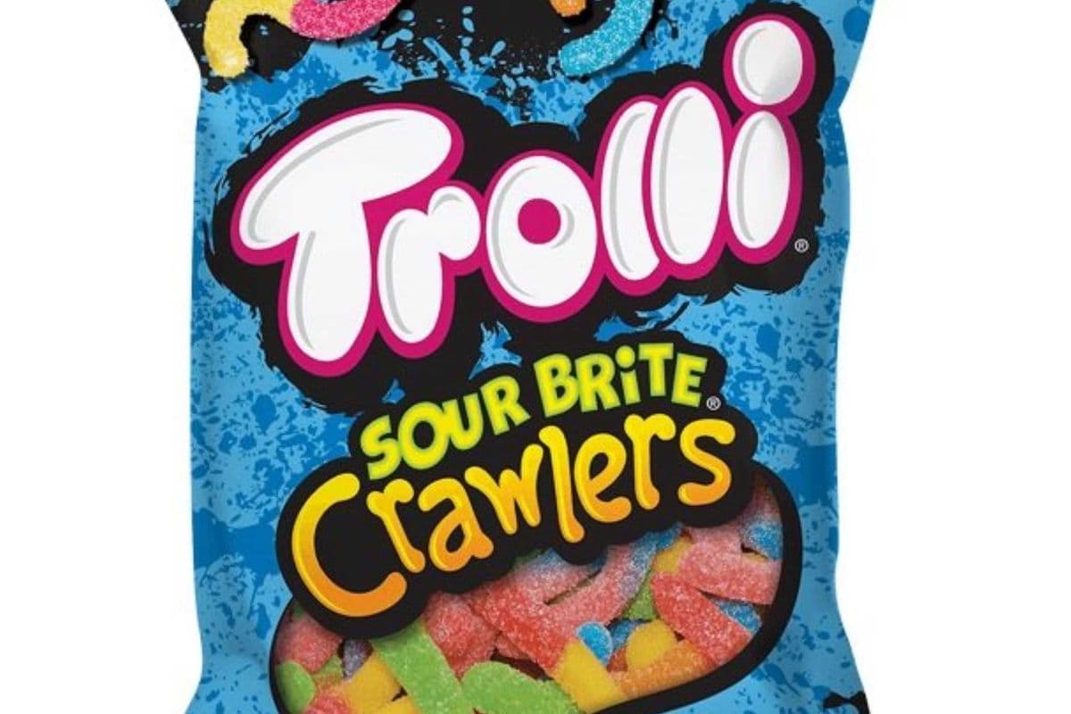 Bonbons Trolli Sour Brite au poulpe, saveur originale crawlers