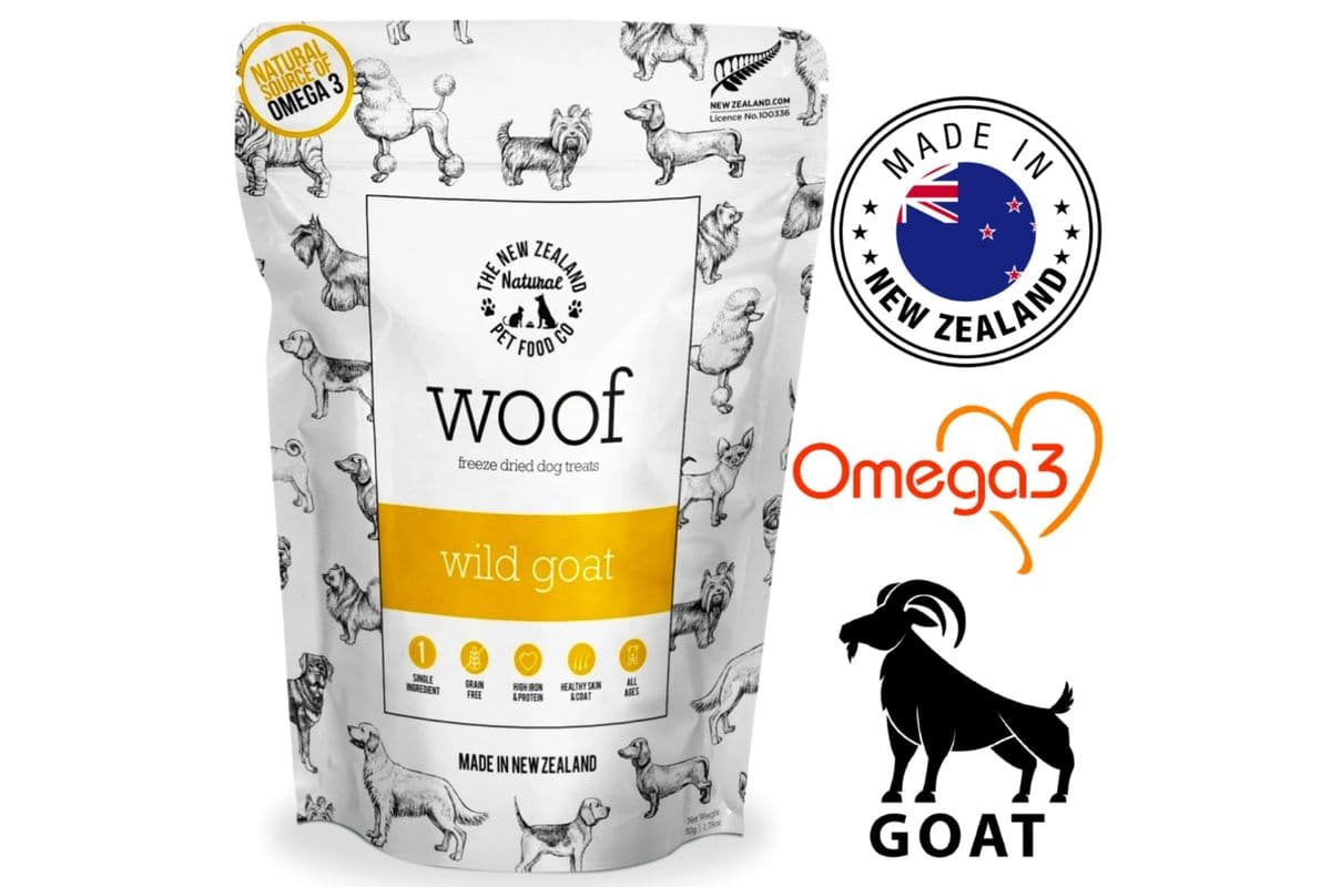 NZPF Woof Freeze Dried Wild Goat Dog Treats (50 g)