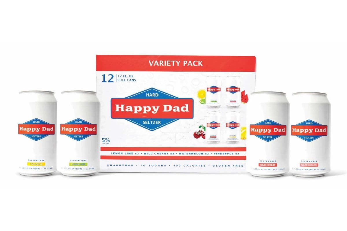 Happy Dad Hard Seltzer Variety Pack (12 x 355ml)