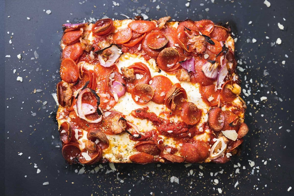 Pepperoni and Sausage Pizza