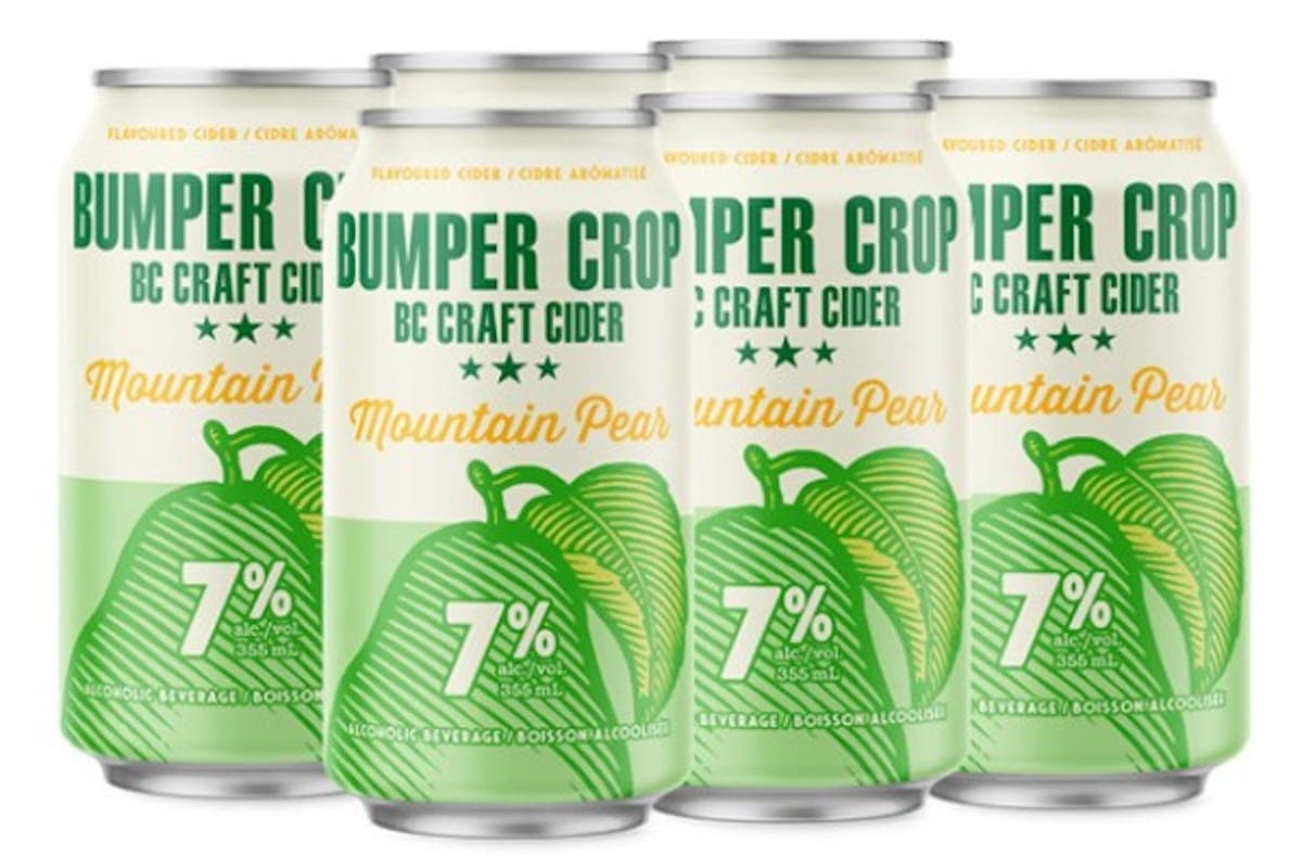 BUMPER CROP MOUNTAIN PEAR CIDER 6PK (1 x 6 x 355ml can )