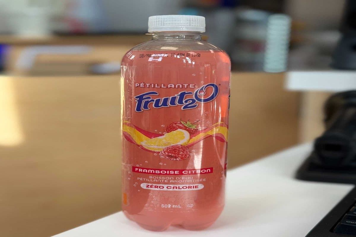 FRUIT 2 O ( FRAMBOISE CITRON) ZERO CALORIE (502ML) (0 Cal)