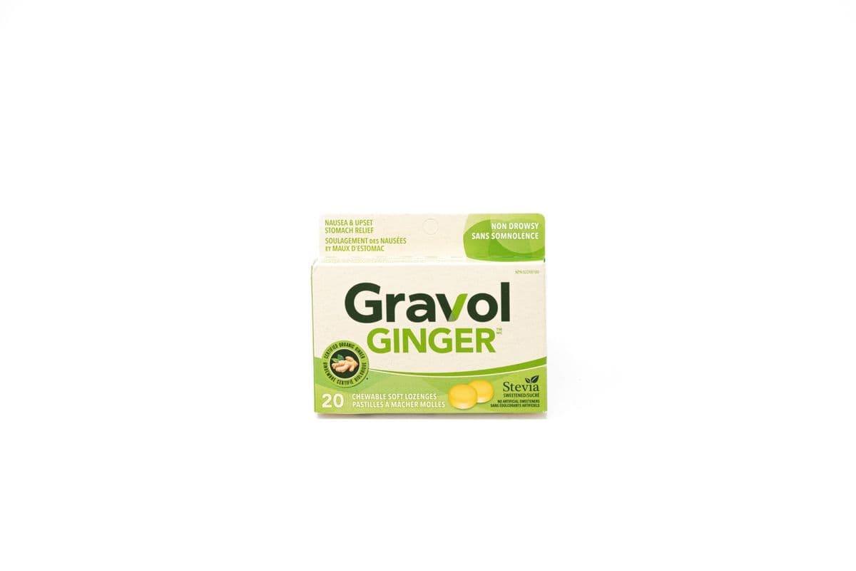 Gravol Ginger Chewable Lozenges (20 pcs)