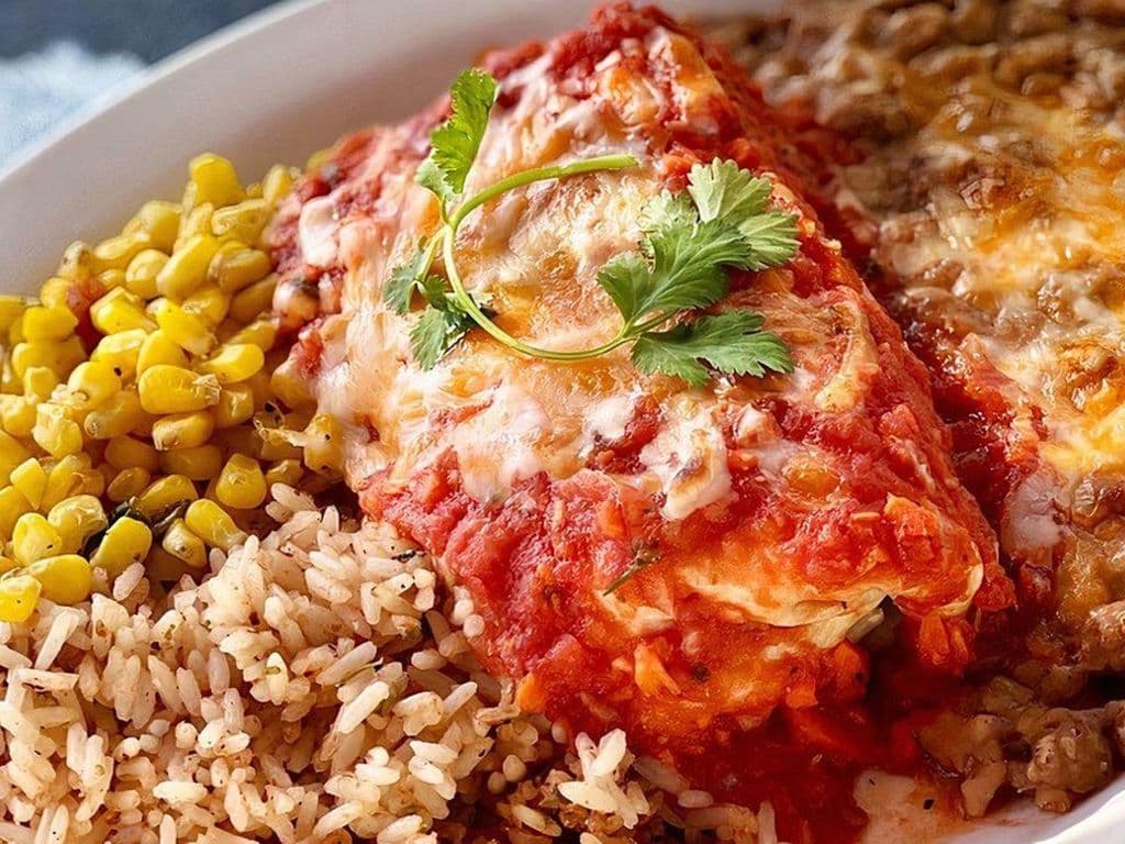 Burrito baked